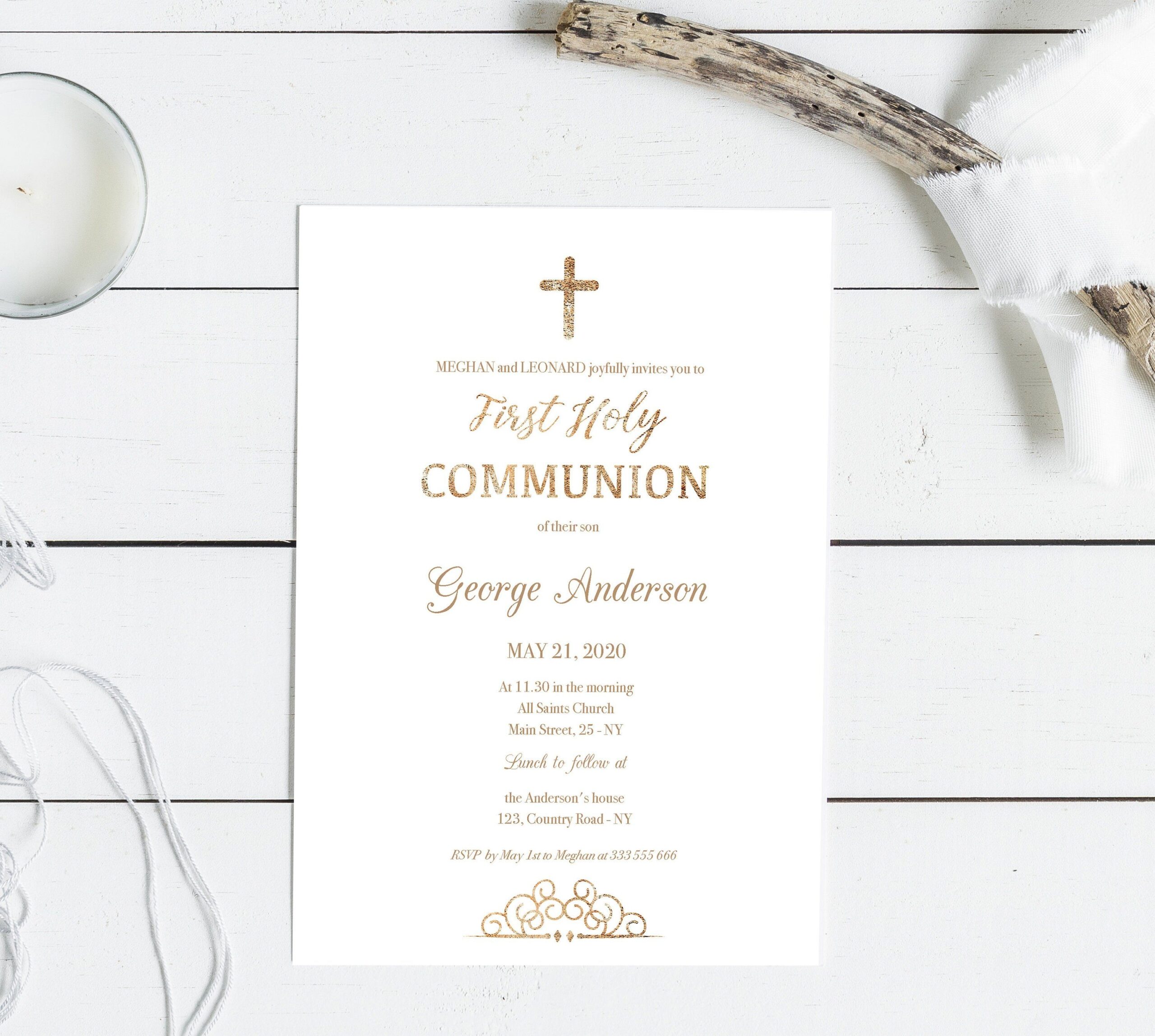 Pin On First Communion - Free Printable 1st Communion Invitations