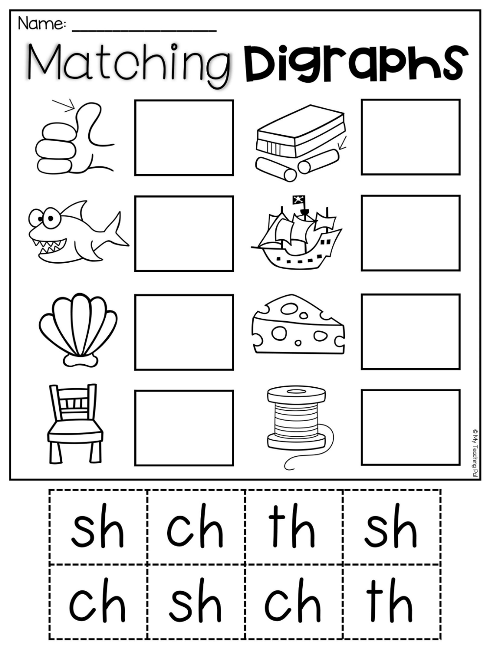 Pin On Phonics - Free Printable Ch Digraph Worksheets