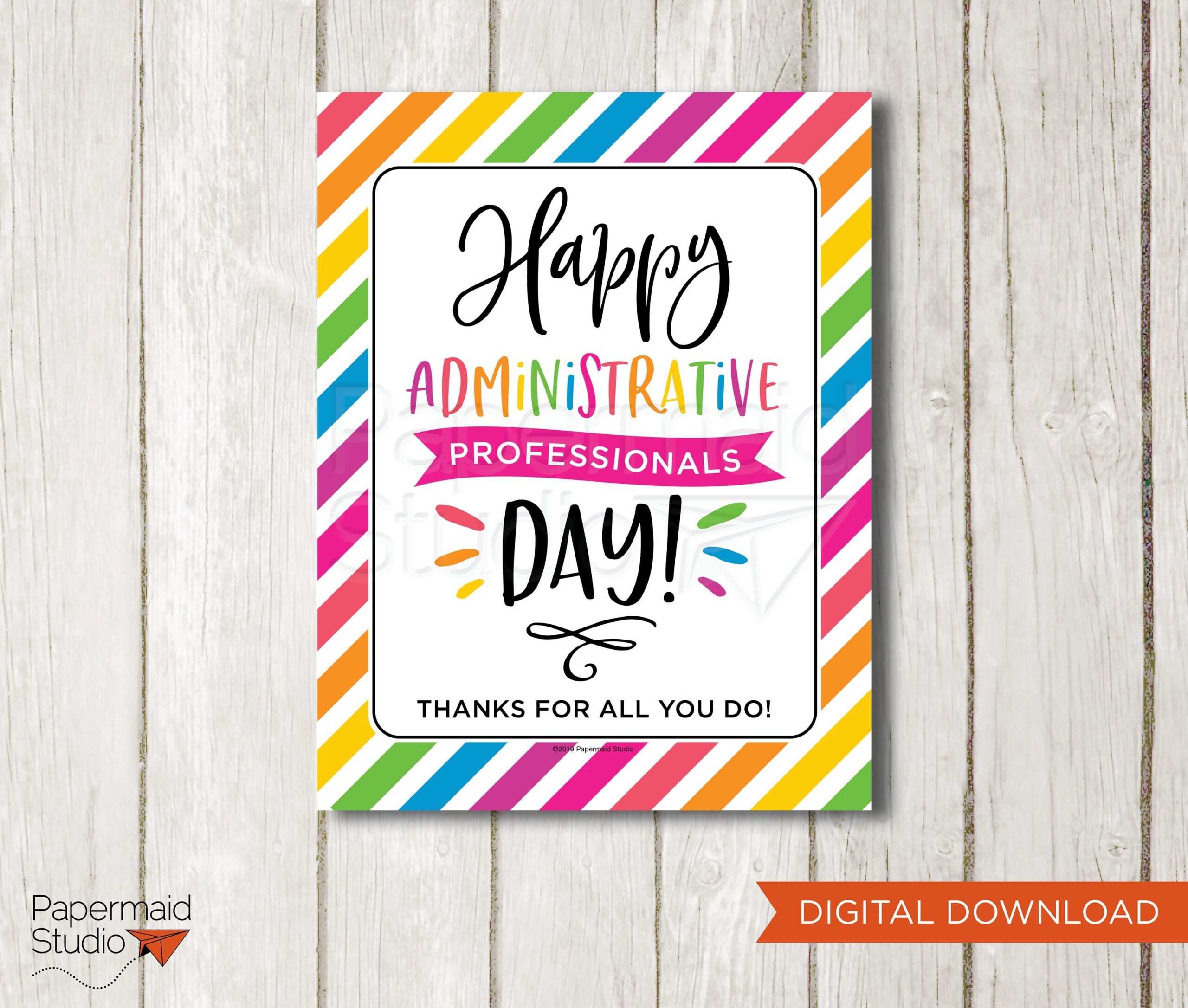 Printable Admin Day Etsy - Administrative Professionals Cards Printable Free