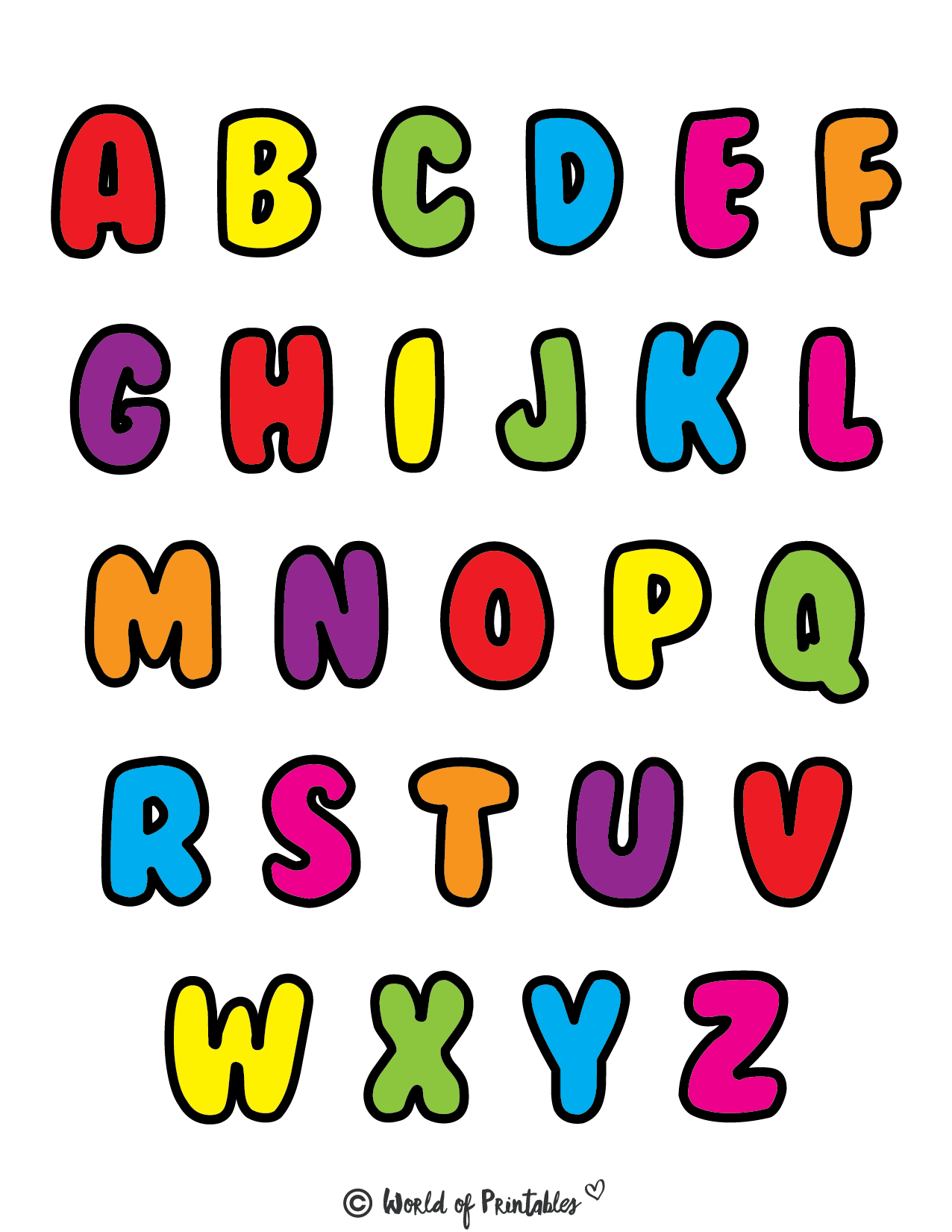 Printable Alphabet Letters Free Printable Alphabet Letters Lettering Alphabet Alphabet Letters To Print - Free Printable Alphabet Pages