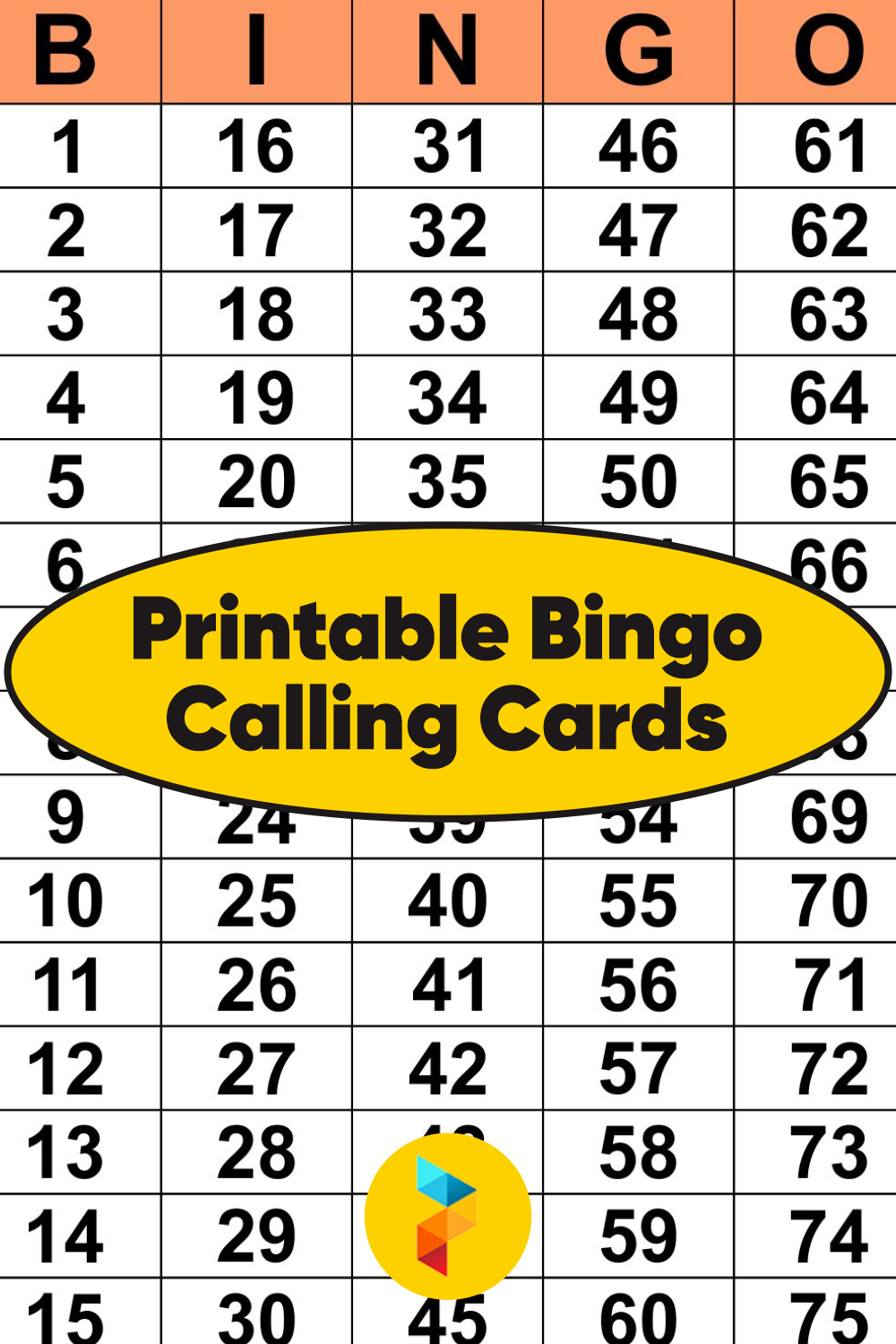 Printable Bingo Calling Cards Bingo Printable Bingo Cards Printable Free Printable Bingo Cards - Free Printable Bingo Cards and Call Sheet