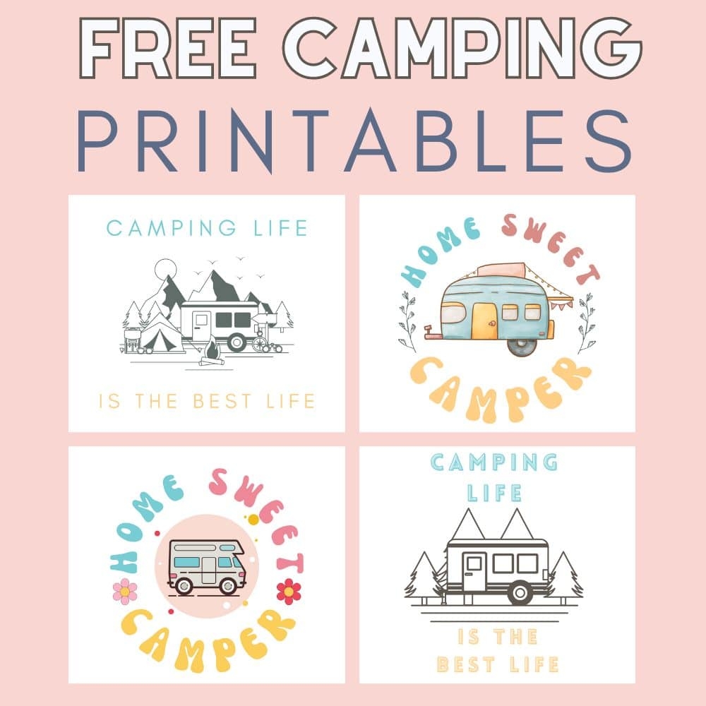 Printable Camping Signs The Girl Creative - Free Printable Camping Signs
