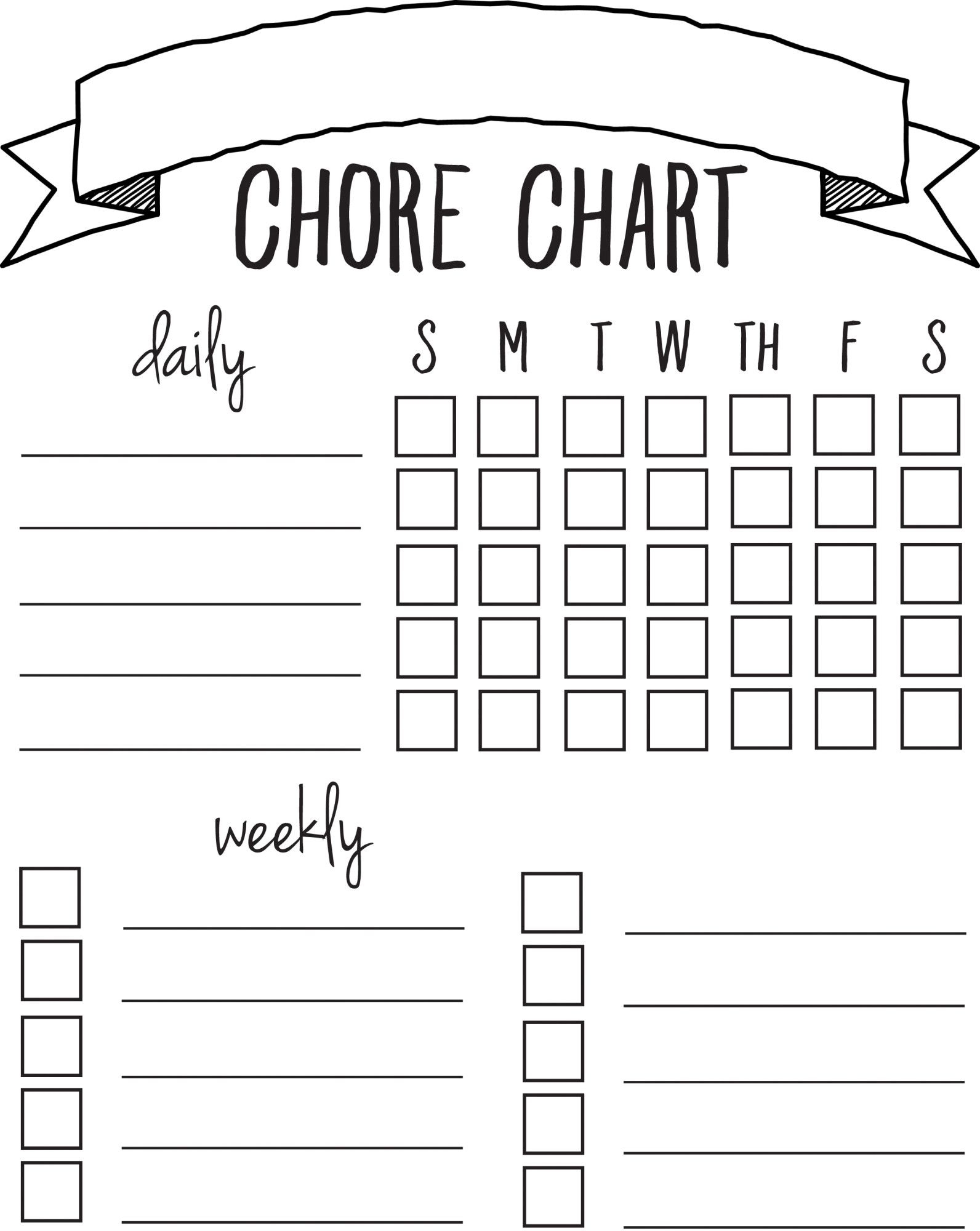 Printable Chore Chart Sincerely Sara D Home Decor DIY Projects Chore Chart Kids Chore Chart Template Printable Chore Chart - Free Printable Chore Chart Templates