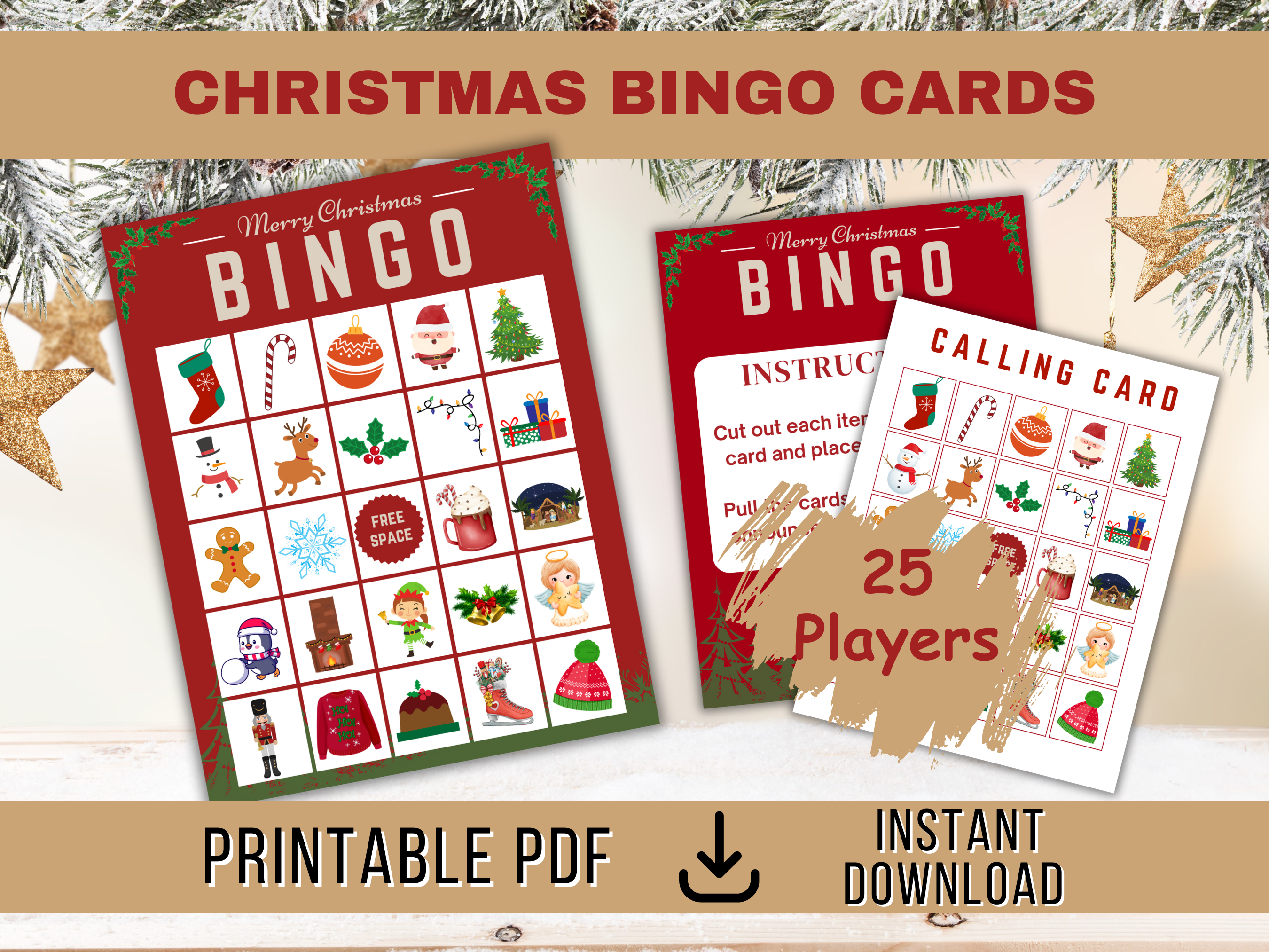 Printable Christmas Bingo Cards For Large Groups A Sparkle Of Genius - Free Printable Bingo Cards For Large Groups