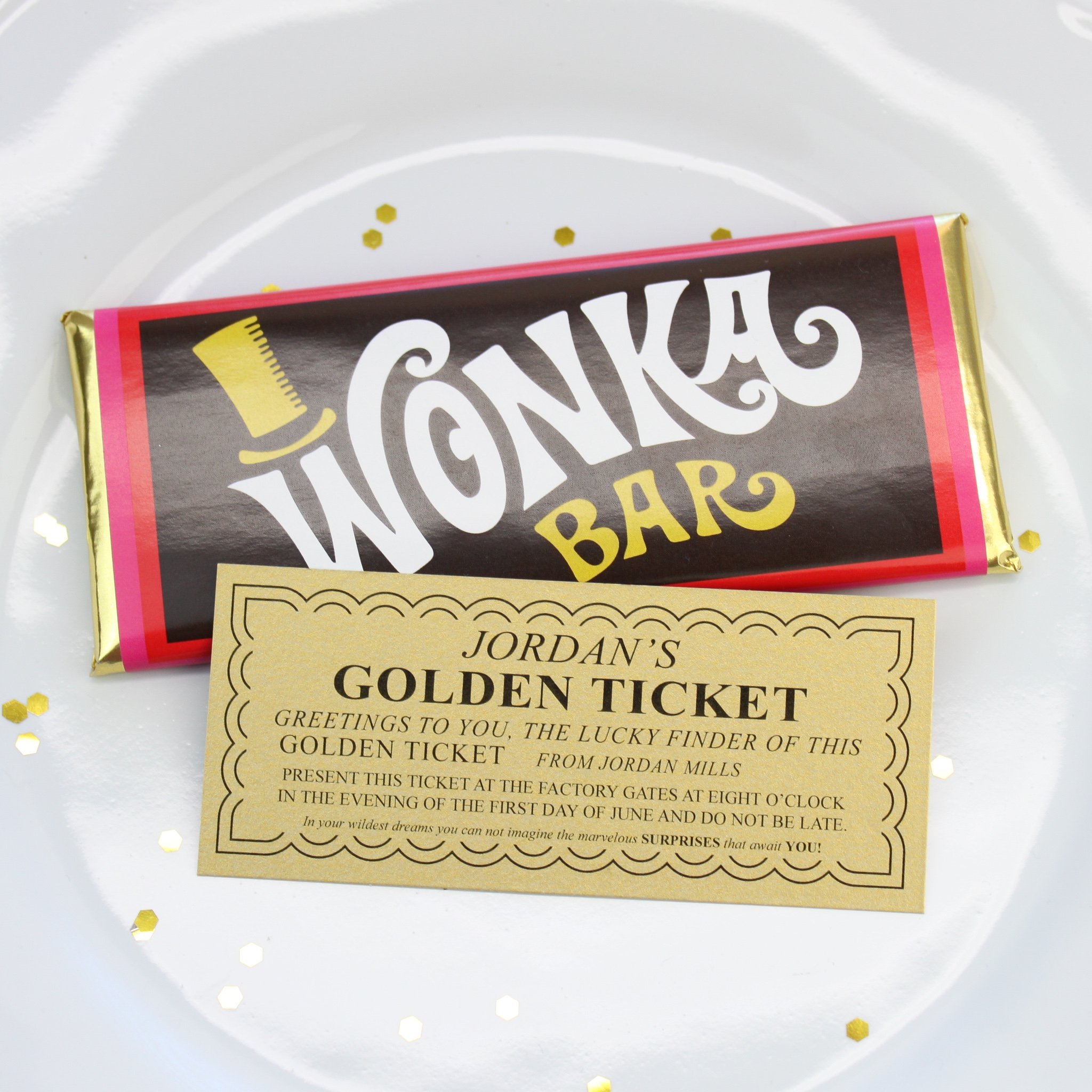 Printable Wonka Bars Printable Wonka Bars