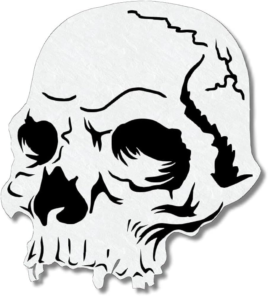 Profi Airbrush Stencil For Skull Stencil Skull Skull For Tattoo Etc Amazon se Arts Crafts - Free Printable Airbrush Stencils