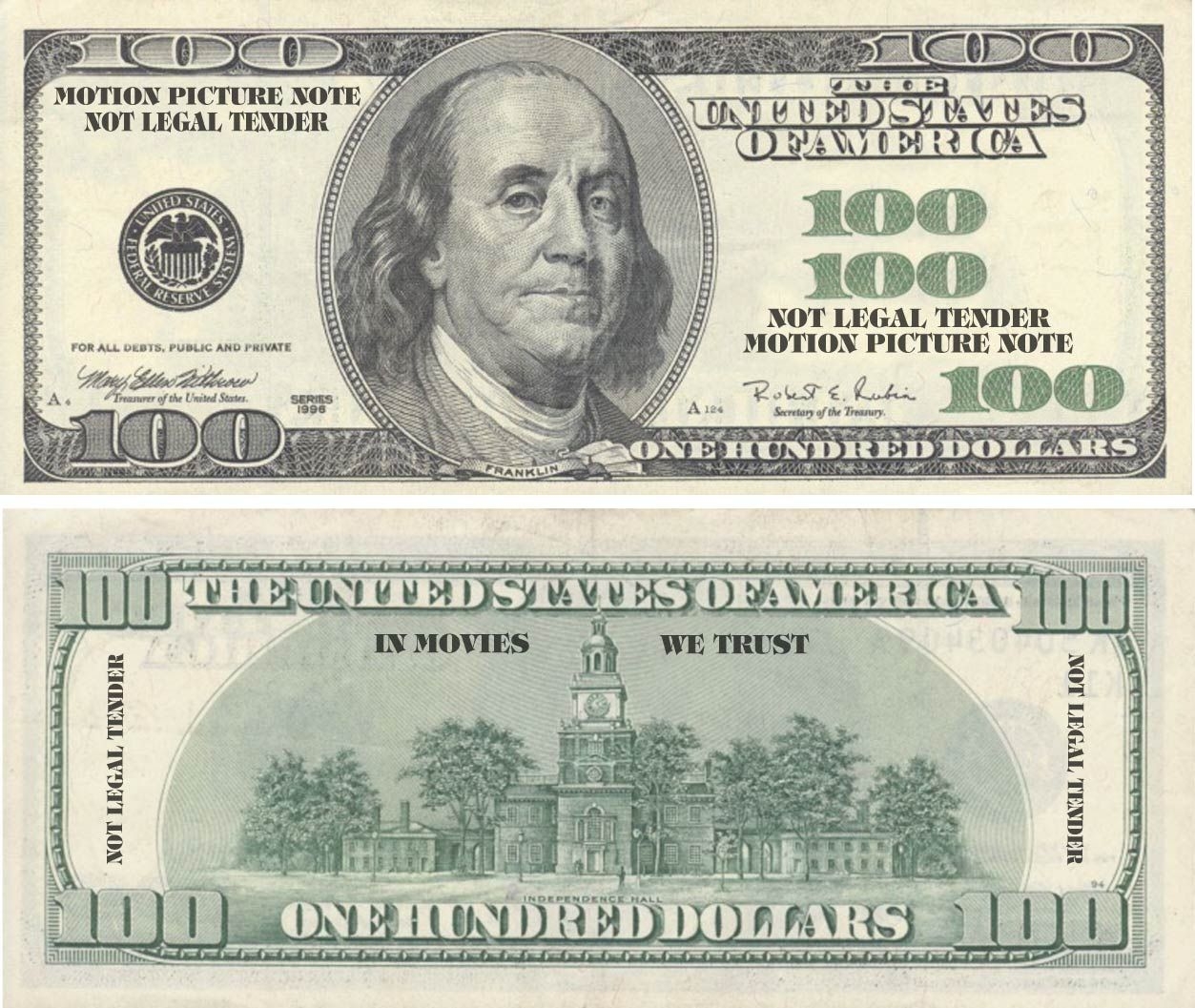 Prop Money Scan Money Printables Bills Printable 100 Dollar Bill - Free Printable 100 Dollar Bill
