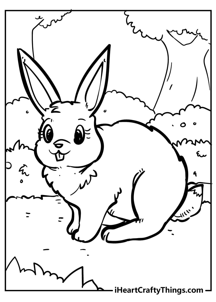 Rabbit Coloring Pages 100 Free Printables - Free Printable Bunny Pictures