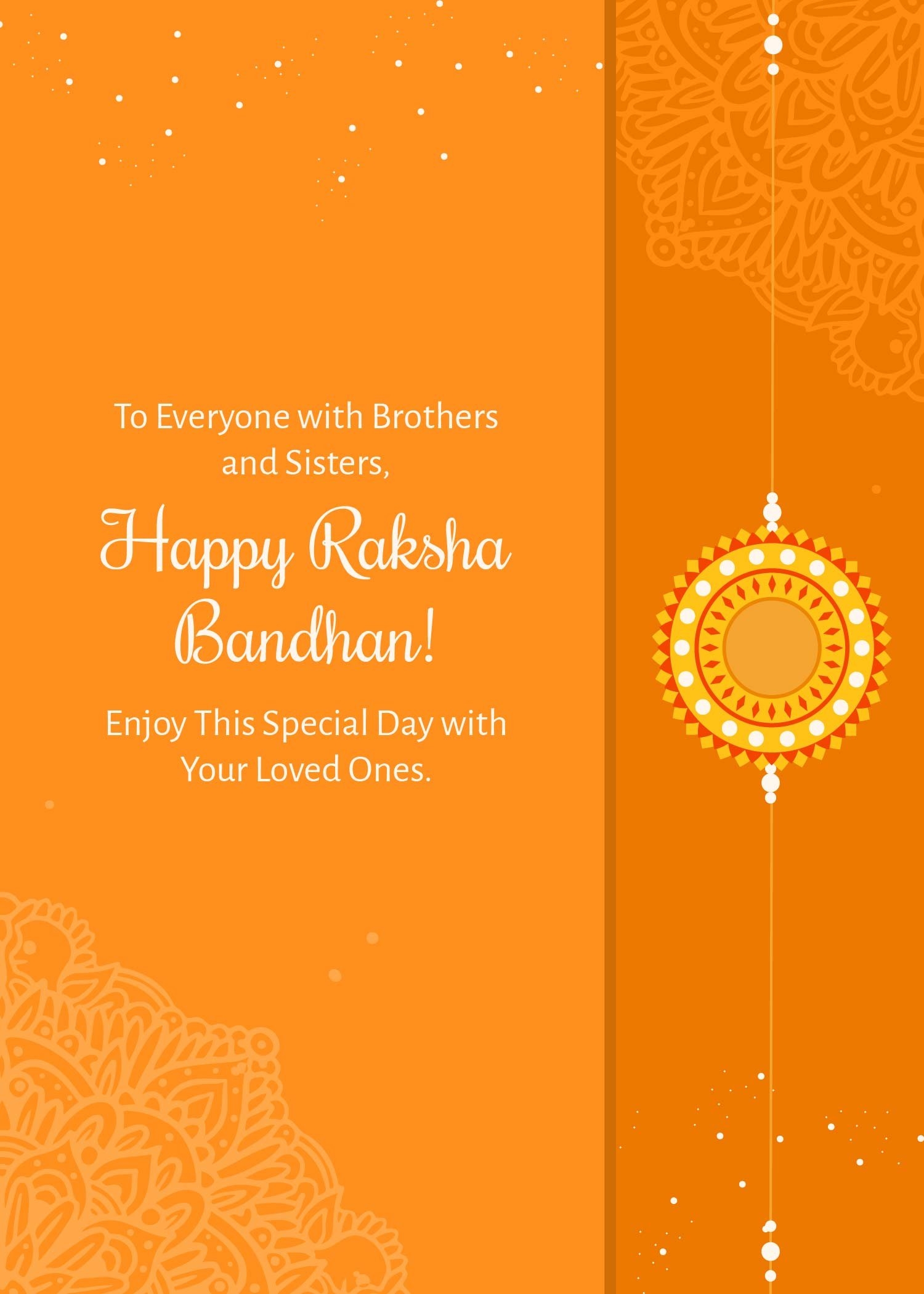 Raksha Bandhan Greeting Card Template In PSD Illustrator Pages Word Publisher Google Docs Download Template - Free Online Printable Rakhi Cards