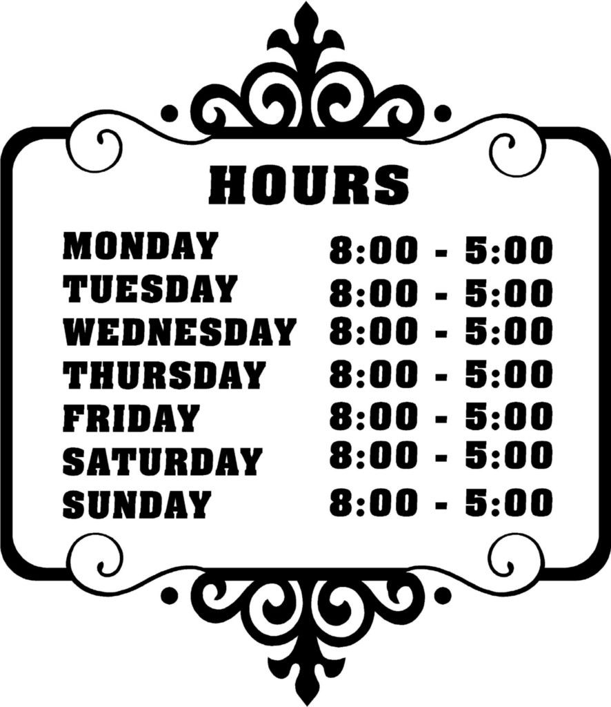Store Business Hours Sign Business Hours Sign Store Hours Sign Sign Templates - Free Printable Business Hours Sign