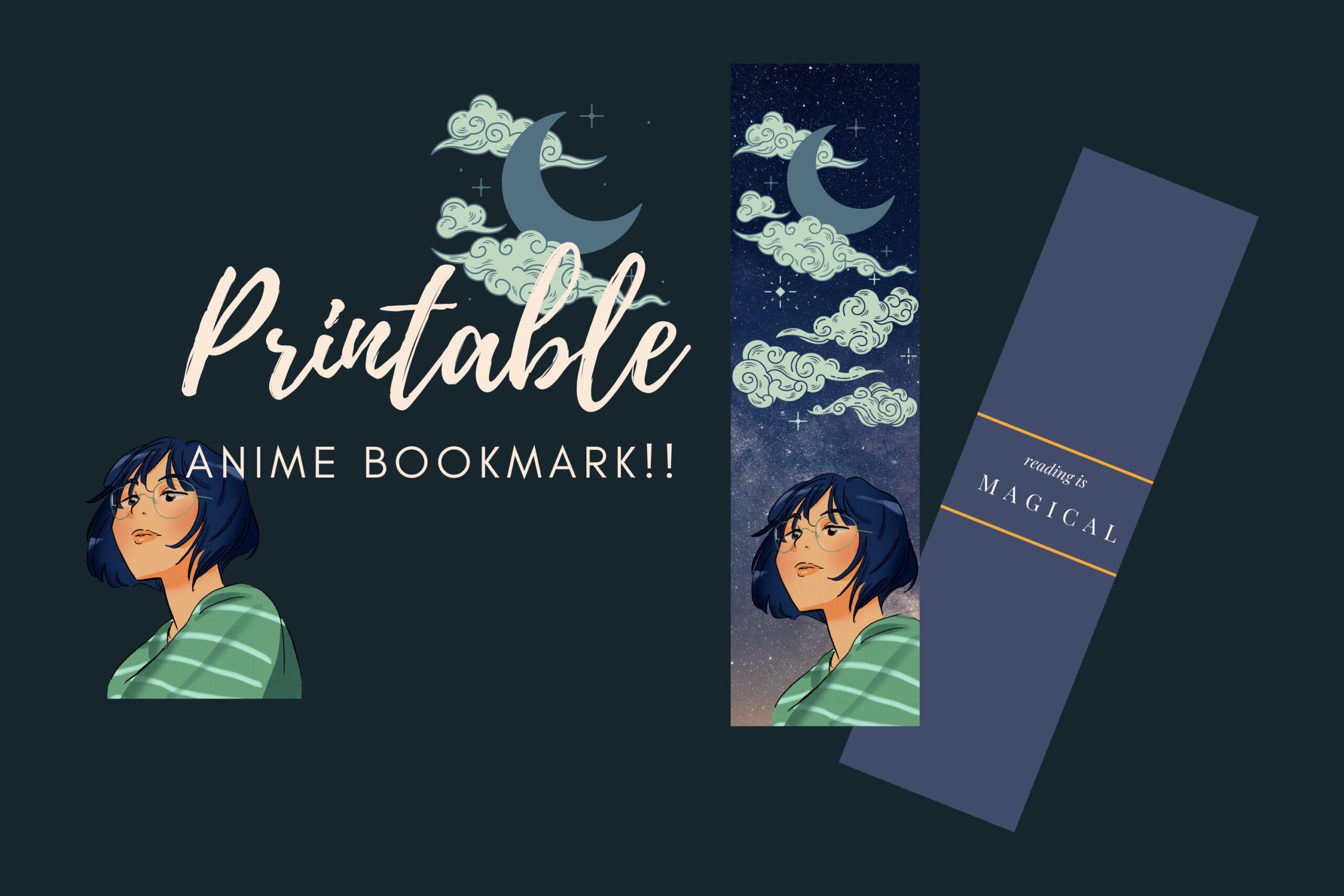 Studio Ghibli Inspired Printable Anime Bookmark Inspirational Quote For Book Tracker Journal Tag Comic Label Template Etsy - Anime Bookmarks Printable For Free
