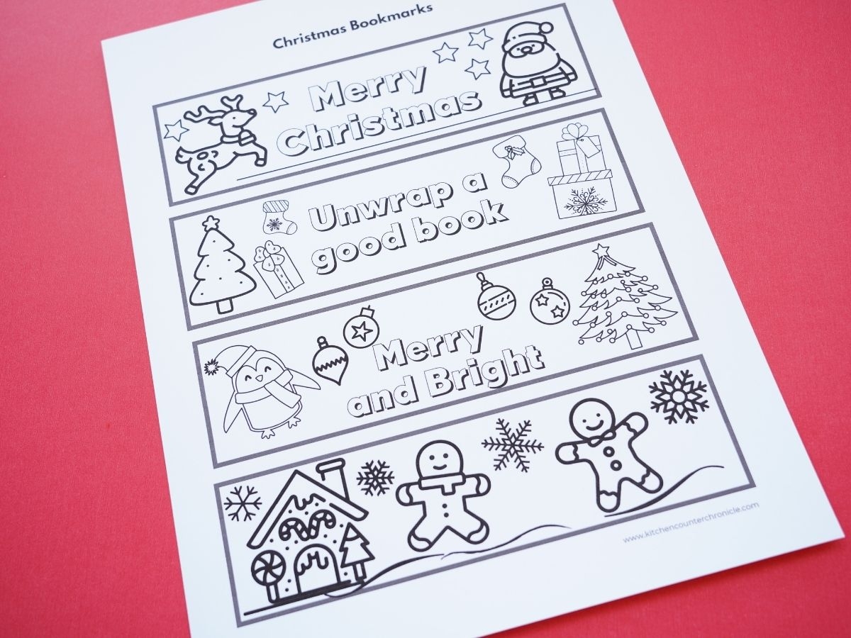 Super Cute Printable Christmas Bookmarks To Color For Kids - Free Printable Bookmarks For Christmas