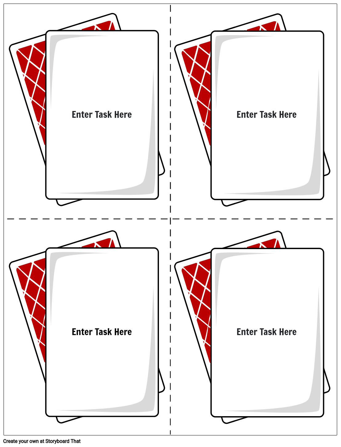 Task Card Template Task Card Maker StoryboardThat - Free Printable Blank Task Cards