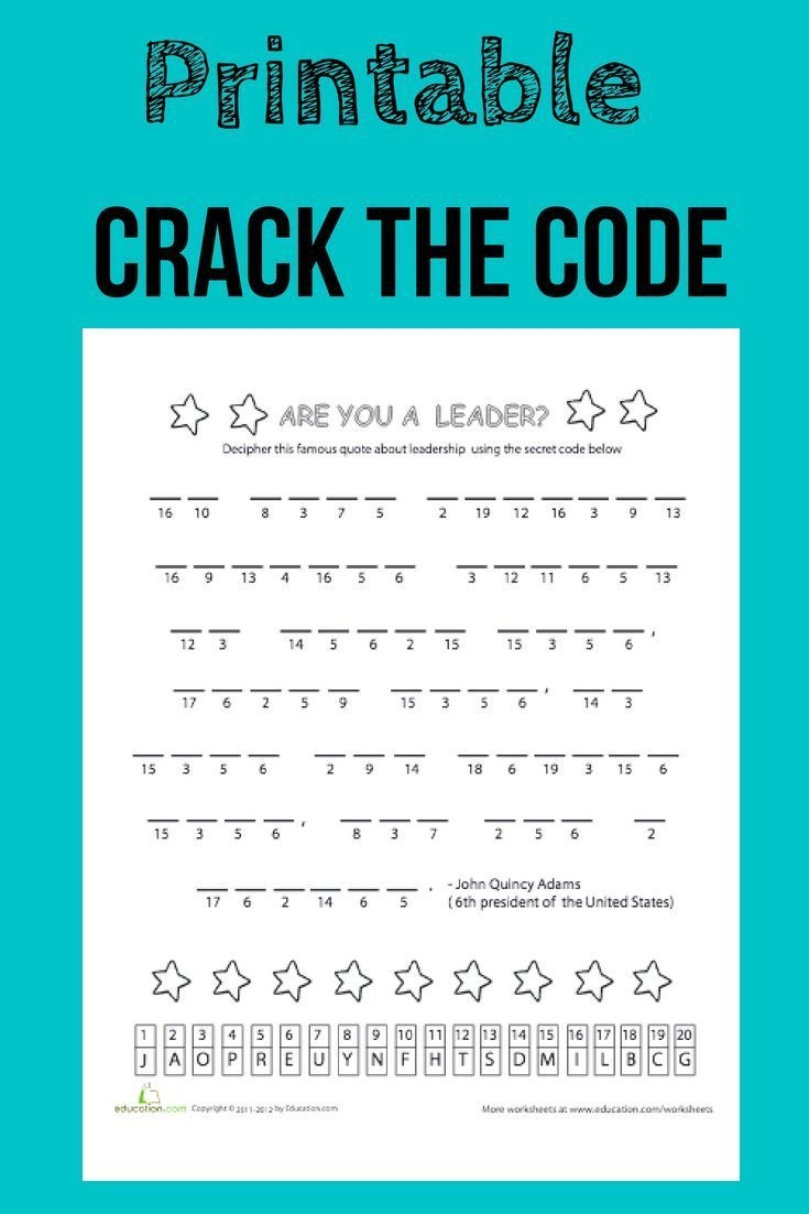 Unleash Your Inner Detective With This Secret Message Activity - Crack The Code Worksheets Printable Free