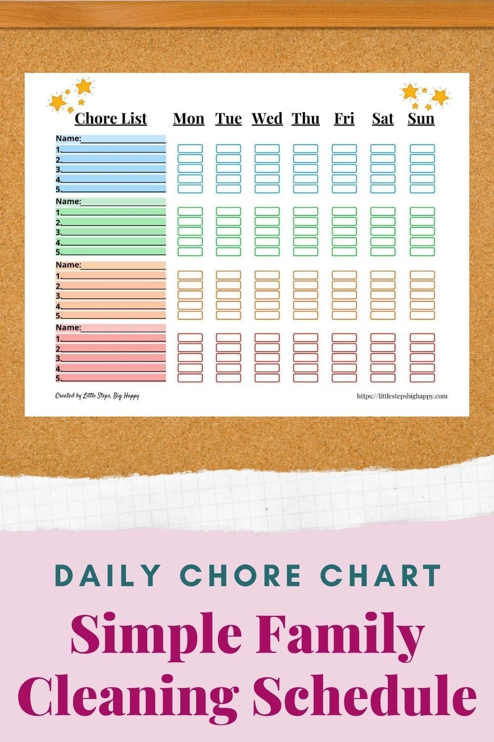 Weekly Chore Chart For 4 Kids Printable Chore List Multiple Kids Customizable Chore List Sticker Chart Toddlers Preschoolers Etsy Chore Chart Chore Chart Kids Family Chore Charts - Free Printable Chore Charts For Multiple Children