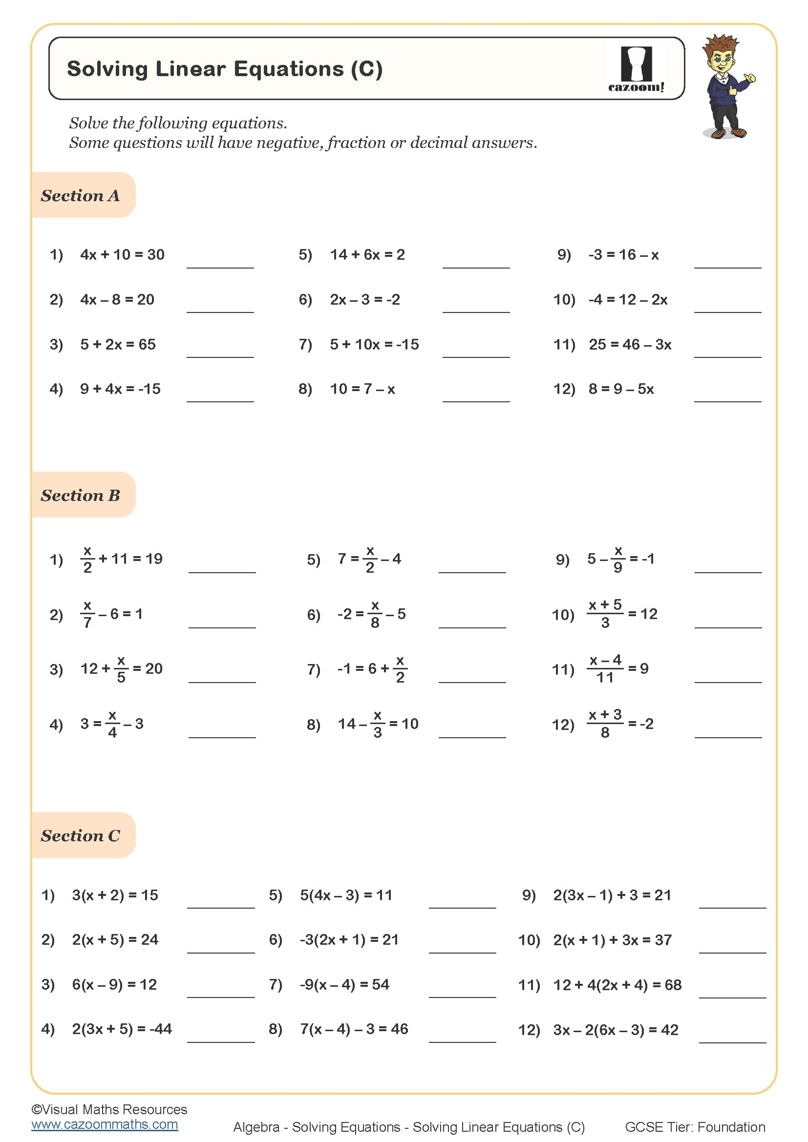 Year 9 Maths Worksheets Printable Maths Worksheets - 9th Grade Algebra Worksheets Free Printable